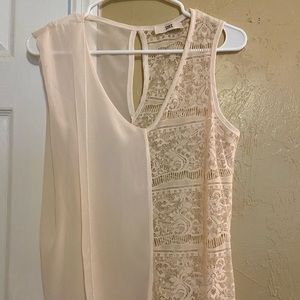 Cream Lacey Tunic Small